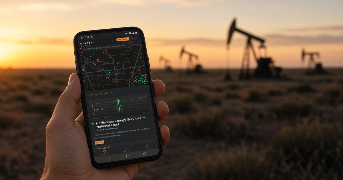 Strata9 Android App Now on Google Play Puts a Free Oil and Gas Well Map in Your Pocket